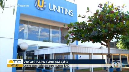 Unitins abre inscrições para Vestibular do TO Graduado; confira