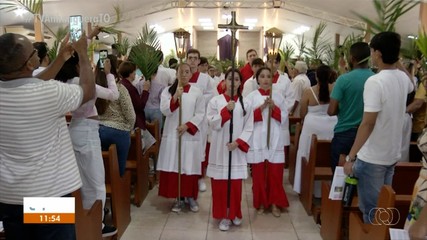 Missa do Domingo de Ramos dá início a Semana Santa com muita emoção