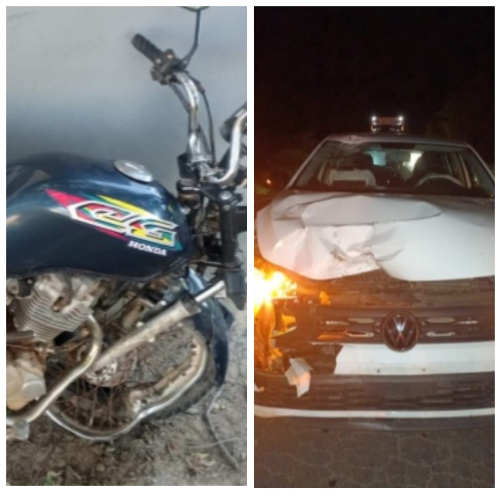 Motociclista morre após bater de frente com carro na MGC-122 em Espinosa