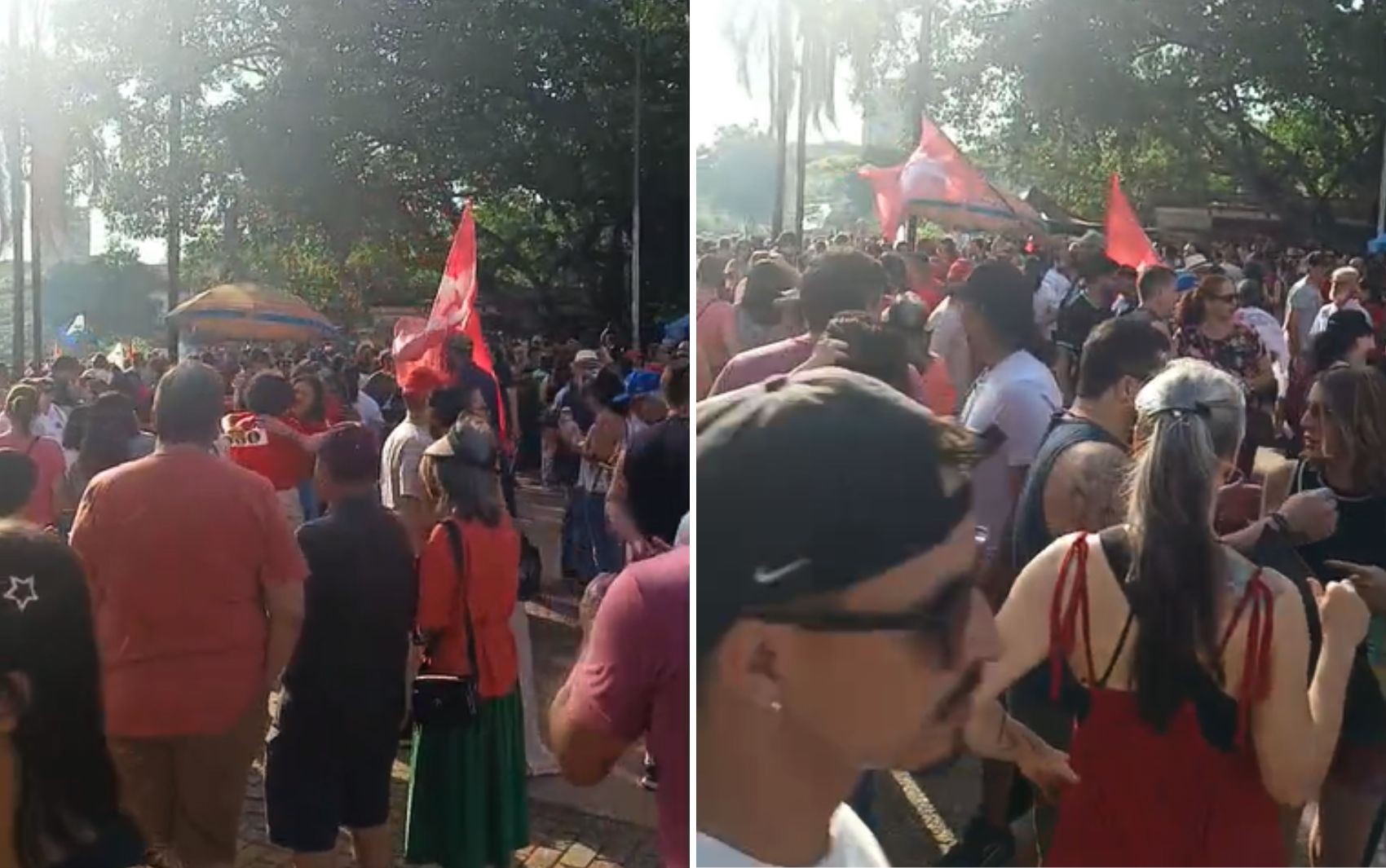 Manifestantes fazem ato contra PEC da Blindagem e Projeto da Anistia, em Goiânia