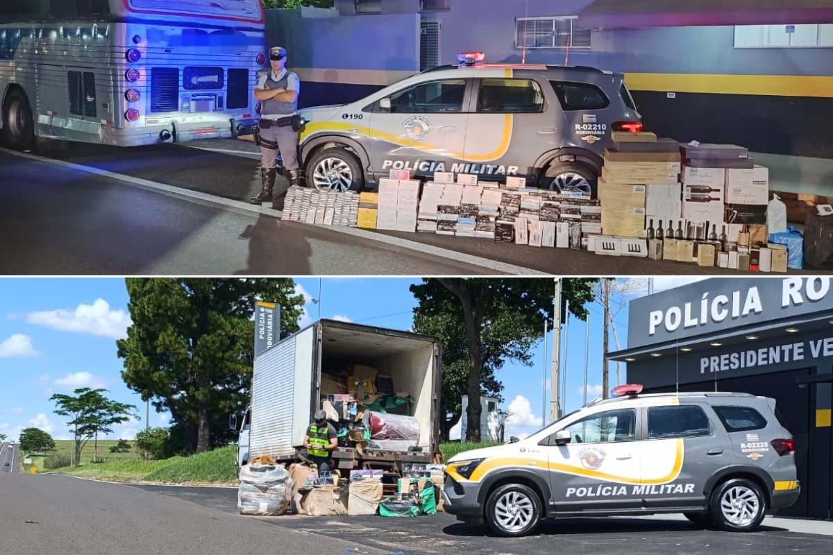 Quase R$ 4 milhões em mercadorias sem nota fiscal são apreendidos em 5 horas no oeste paulista