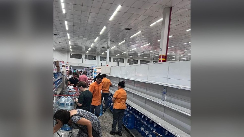 Com ETA fechada, mercadores registraram muito movimento nesta segunda-feira — Foto: Redes sociais/ Reprodução