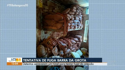 Detentos escavam túnel para tentar fugir de presídio no TO