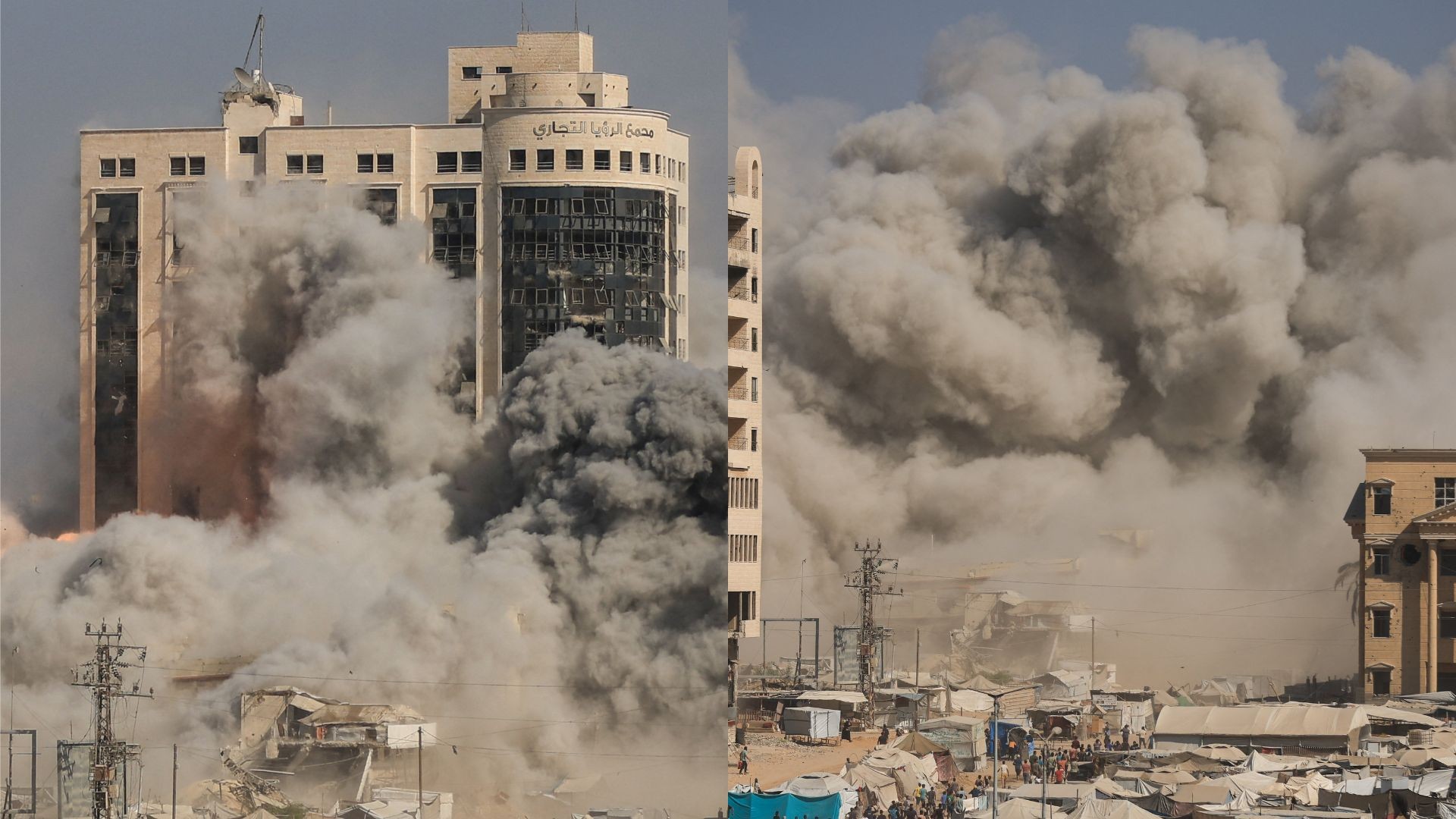 Israel promete 'tempestade de furacão' sobre Cidade de Gaza e derruba novo arranha-céu pelo 4º dia seguido