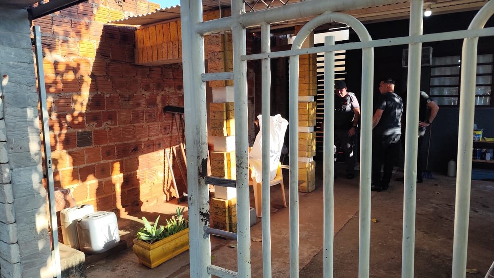 Mulher é morta a facadas em Araçatuba (SP). — Foto: TV TEM/Felipe Nunes