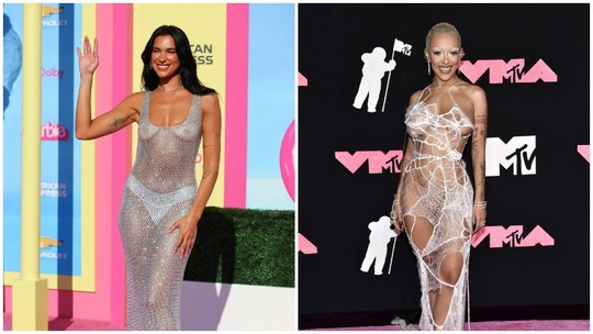 Naked dress, a tendência que deixa mamilo e calcinha à mostra - Foto: (Reprodução)