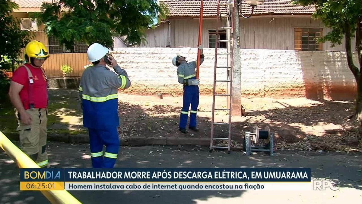 Homem Morre Após Sofrer Descarga Elétrica Enquanto Instalava Cabo Em Poste No Paraná Norte E 2400