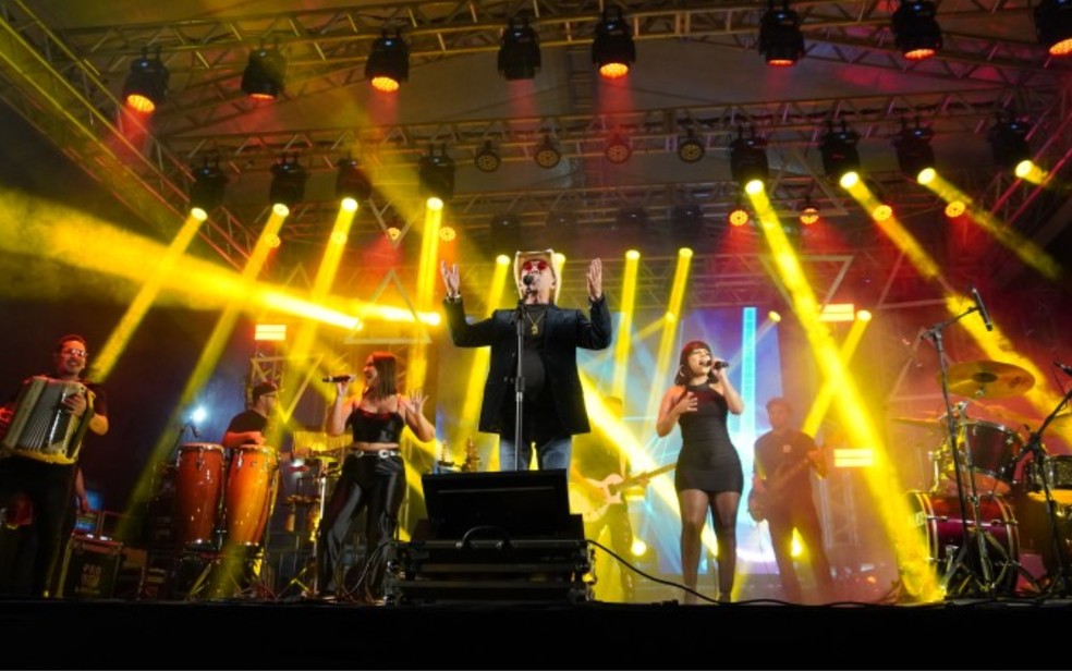 Último show de Chrystian, que foi feito em uma festa junina em São Paulo  — Foto: Danilo Lima/Secom da Prefeitura de Araras