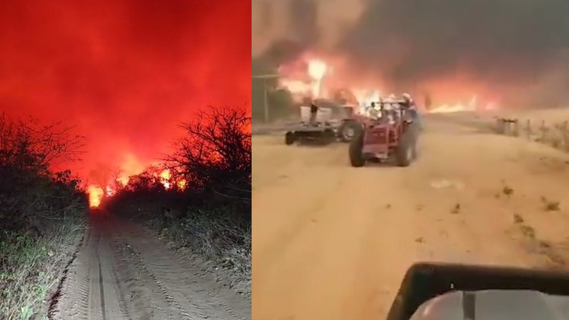 Incêndio no Paraguai se espalha pelo Pantanal e fogo faz céu ficar vermelho em cidade na fronteira; veja vídeo