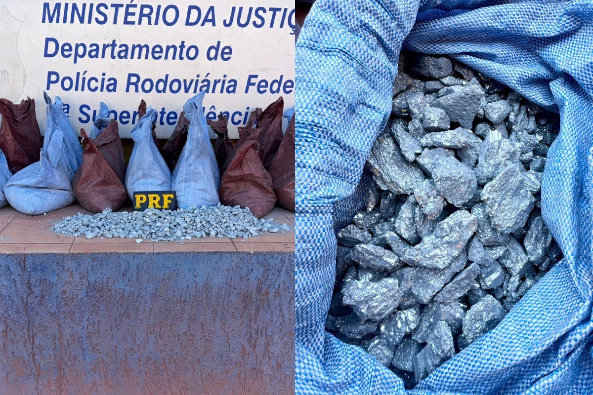 Van estrangeira é apreendida ao tentar entrar no Brasil com 625 kg de mineral estratégico para baterias