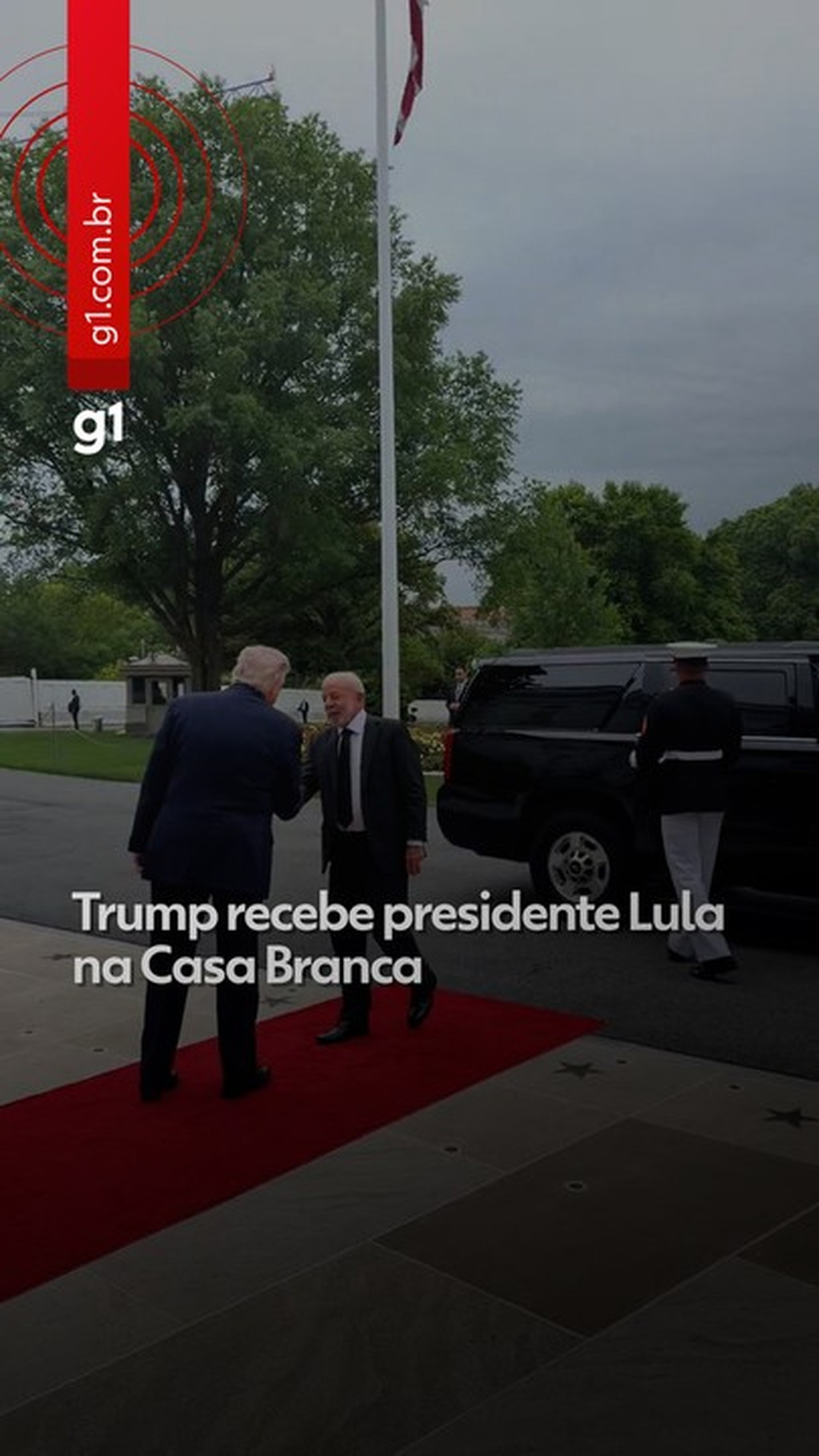 Trump recebe Lula na Casa Branca e os dois se cumprimentam; veja vídeo