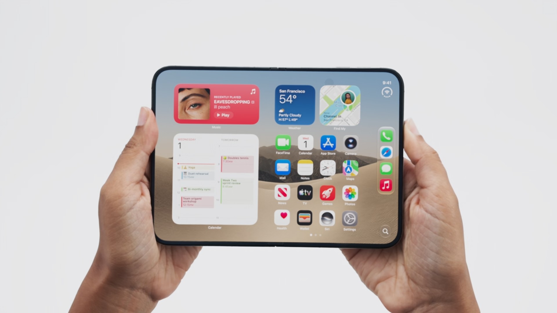 Apple apresenta o iPhone Duo, primeiro celular dobrável da marca