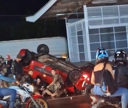 Caminhão do Exército colide com carro de passeio na BR-316, no Pará