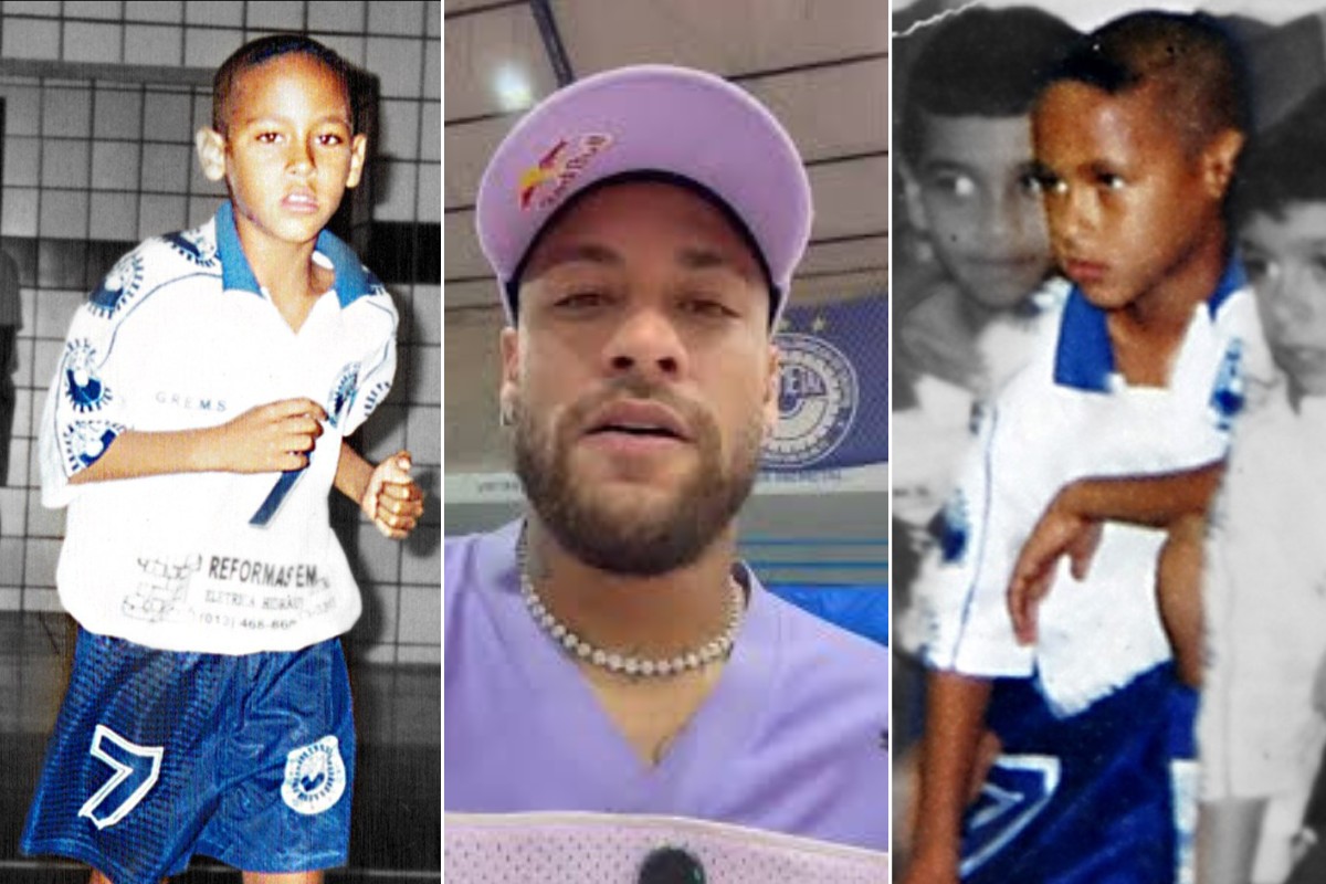 Às vésperas da Copa, Neymar revisita quadra da infância em Santos; VÍDEO