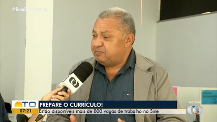 Sine oferece mais de 800 vagas de emprego para o Tocantins; veja como se candidatar