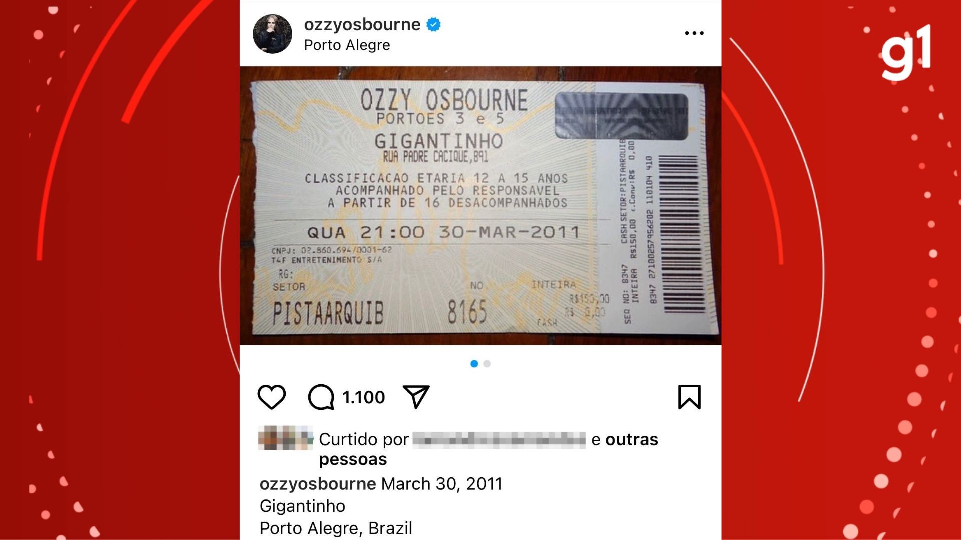 Adeus a Ozzy Osbourne: ídolo do metal relembrou show em Porto Alegre em postagem; veja passagens pelo RS 