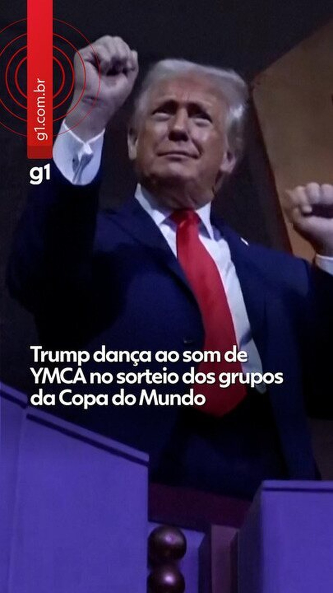 Trump dança ao som de YMCA no sorteio dos grupos da Copa do Mundo; VÍDEO