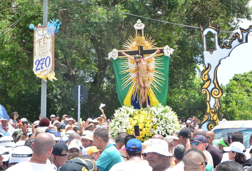 Imagem do Senhor do Bonfim — Foto: Joilson César