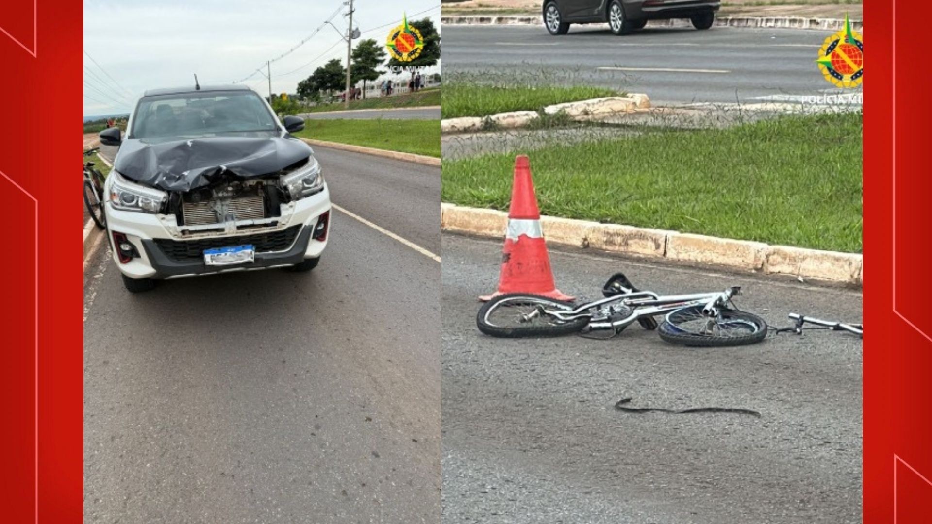 Adolescente de 15 anos é atropelado  por caminhonete enquanto andava de bicicleta no Paranoá 