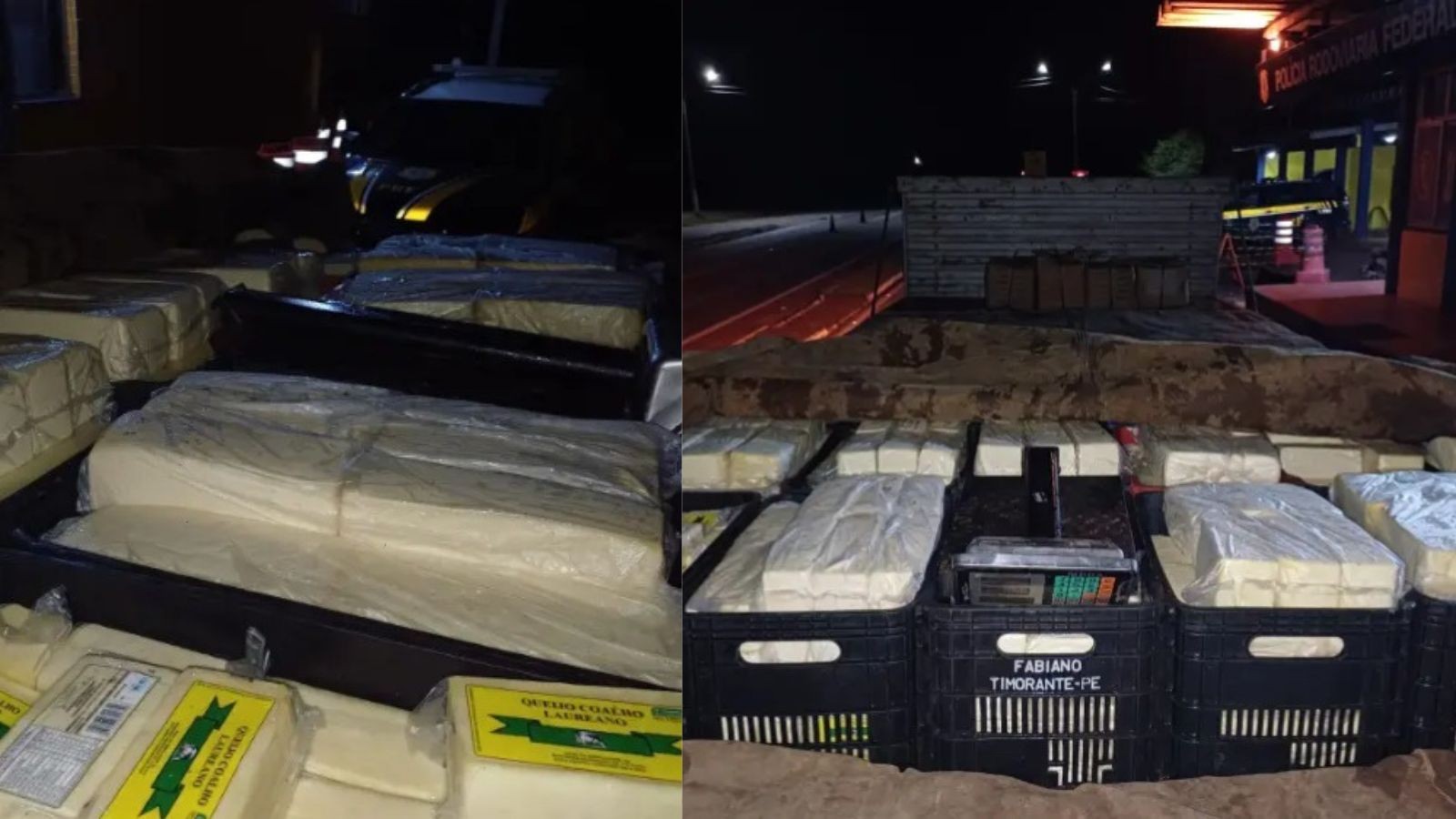 Carga com mais de 3 toneladas de queijo coalho impróprio para consumo vindo de PE é apreendida no PI