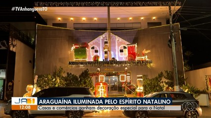 Clima de Natal toma conta de ruas e casas em Araguaína