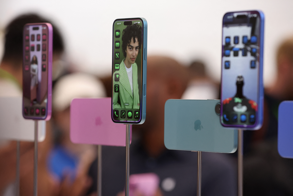 iPhone 16 Pro Max lançado pela Apple nesta segunda-feira (9) — Foto: JUSTIN SULLIVAN / GETTY IMAGES NORTH AMERICA / Getty Images via AFP