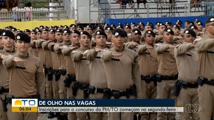 Inscrições para o concurso da PM/TO iniciam na próxima semana