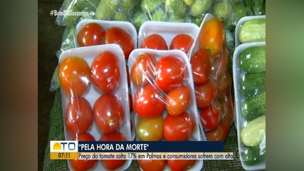 Preço do tomate sobe 17% em Palmas