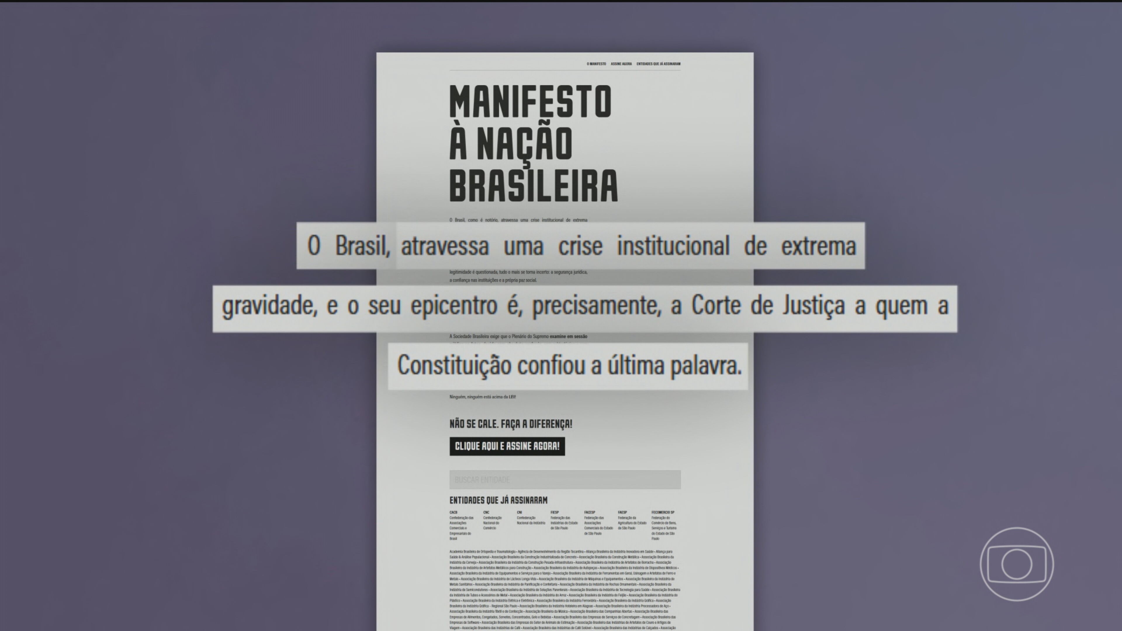 Entidades se manifestam sobre crise no STF: 'Ninguém pode estar acima da lei'