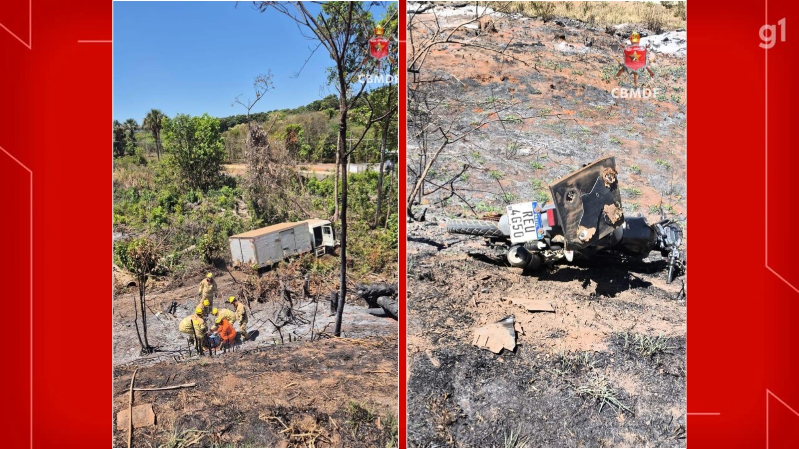 
Motociclista morre em acidente com caminhão e outra moto na BR-080, no DF