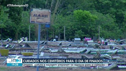 Cemitérios passam por limpeza e roçagem para o Dia de Finados