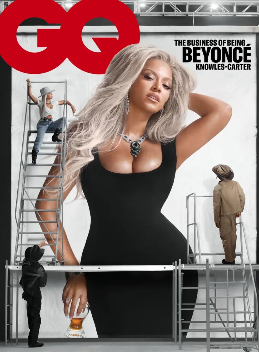 A conversa de Beyoncé com a revista GQ foi uma das suas primeiras entrevistas completas em uma década — Foto: Bryce Anderson/GQ/PA Wire via BBC