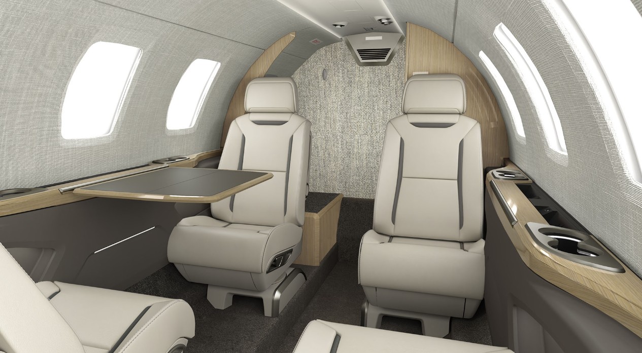 Avião é da fabricante Cessna, modelo Citation 525