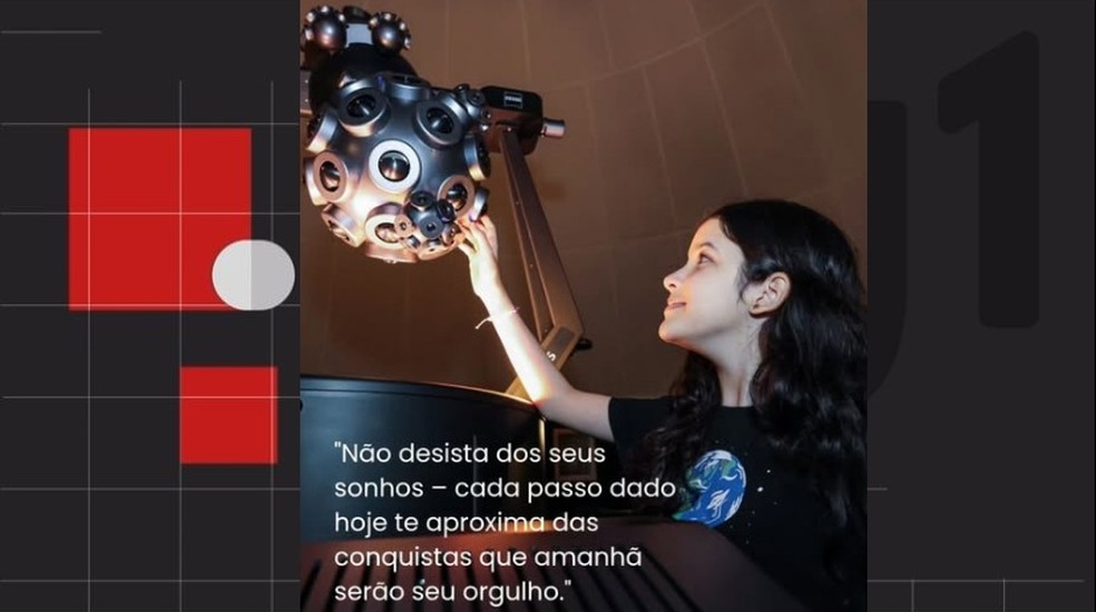 Nicolinha astrônoma — Foto: Arquivo pessoal
