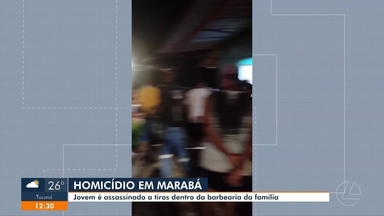 Homem é morto a tiros na frente do pai na barbearia da família em Marabá, PA