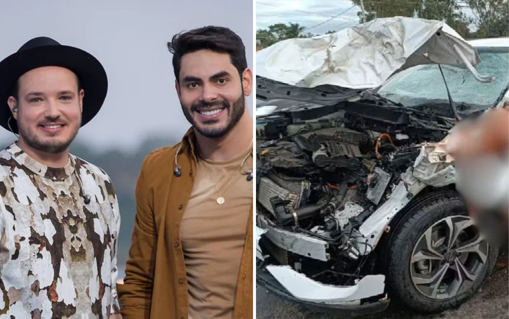 Rodolffo estava em carro atrás de Israel e ajudou a sinalizar local de acidente com cavalo em rodovia, relata cantor