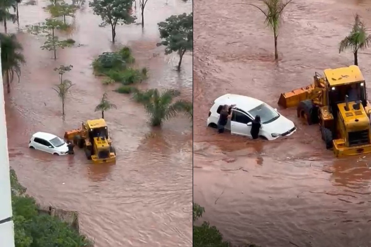 Temporal provoca estragos após quase toda chuva esperada para novembro cair em 24h em Campo Grande
