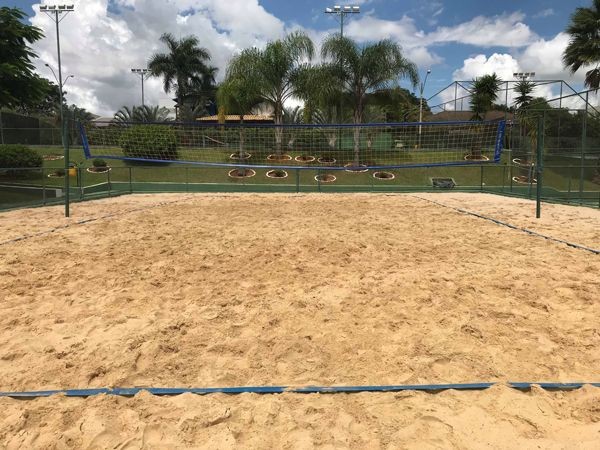 Quadra de areia no Condomínio Solar de Brasília — Foto: Condomínio Solar de Brasília/Divulgação