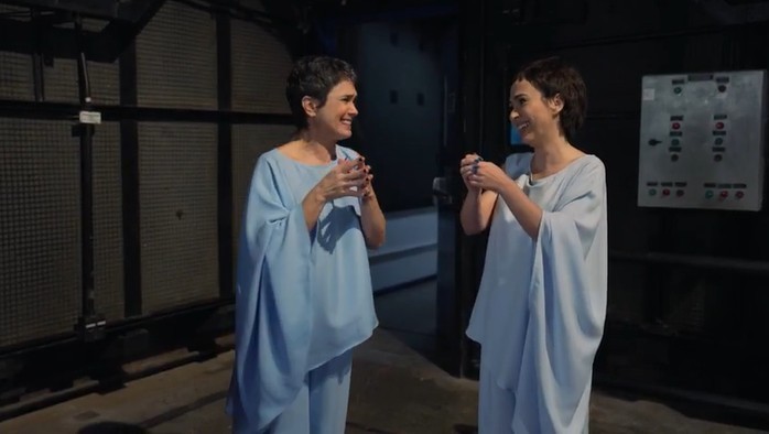 Tatá Werneck e Sandra Annenberg se encontram após imitação viral: 'Estou diante de um espelho'