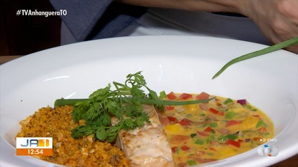 Veja como finalizar a receita de lombo de pirarucu com ingrediente regionais