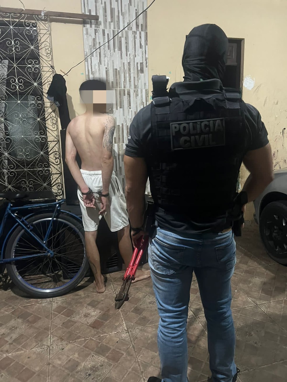Operação prende bombeiro suspeito de furtar moto e integrar grupo especializado em roubo de veículos no Piauí — Foto: Divulgação/PCPI