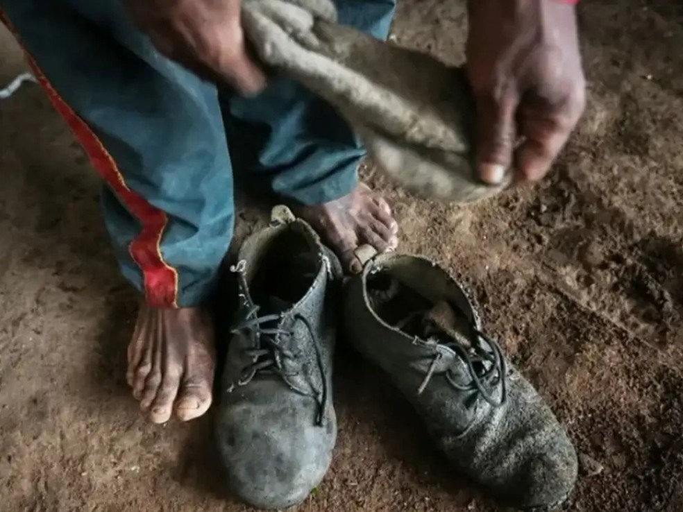 Trabalho análogo à escravidão — Foto: Wellyngton Souza/Sesp-MT