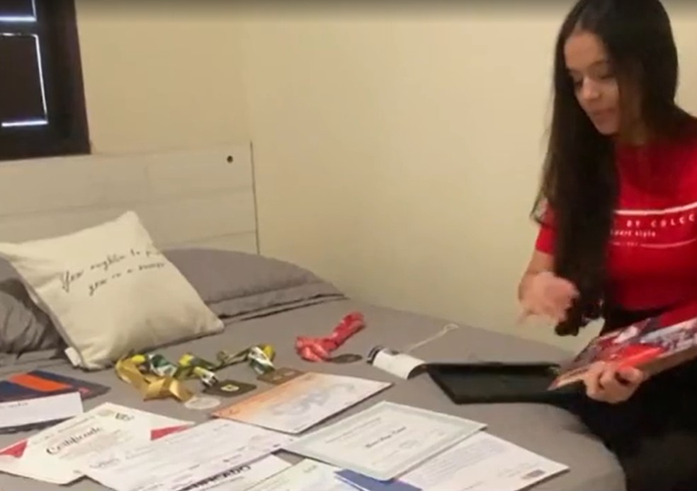 Estudante potiguar passou em 13 processos seletivos — Foto: Reprodução/Inter TV Cabugi