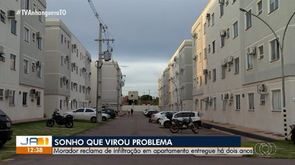 Morador denuncia infiltrações em imóvel com apenas dois anos de entrega