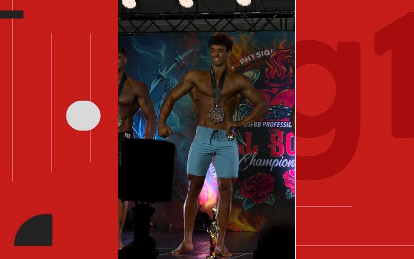 Filho de Carla Perez e Xanddy recebe várias medalhas em campeonato de fisiculturismo