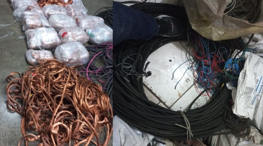 Dono de sucataria é preso suspeito de comprar cabos de energia roubados de parque em Manaus