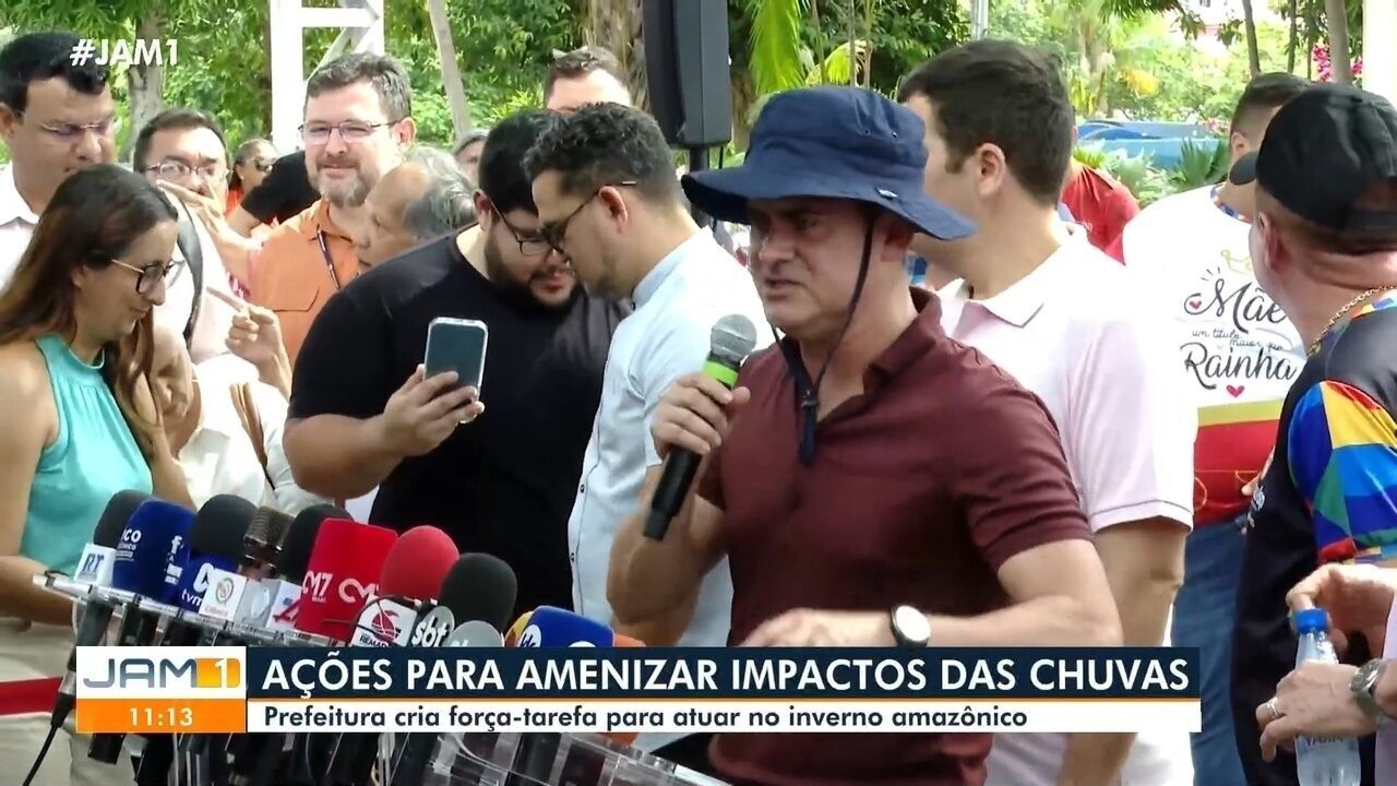 Prefeitura anuncia ação integrada para minimizar impactos das chuvas em Manaus