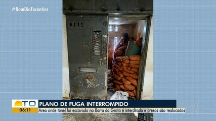 Cela onde detentos cavaram túnel é isolada para manutenção em presídio de Araguaína
