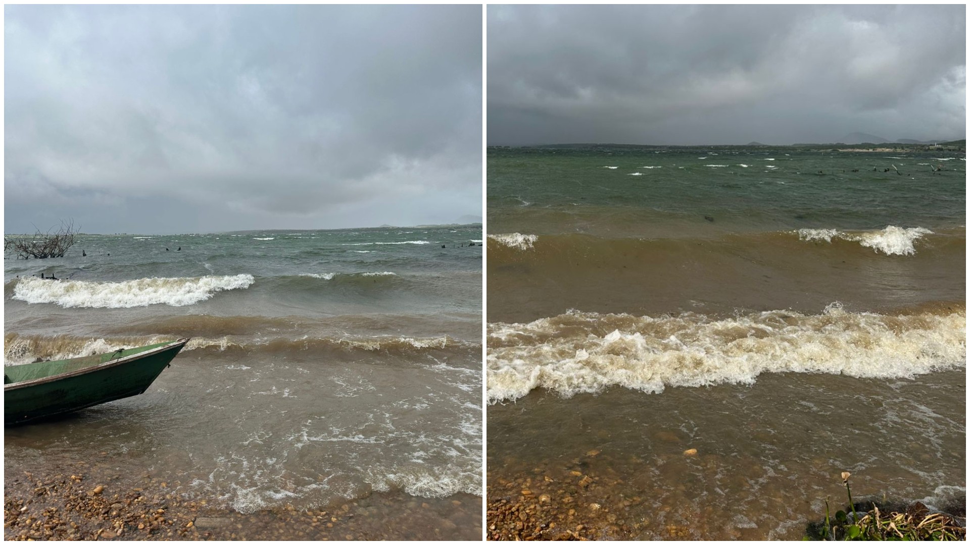 Olha a onda: vento e chuvas transformam açude Orós em 