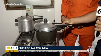 Veja os riscos e cuidados para evitar acidentes com panela de pressão